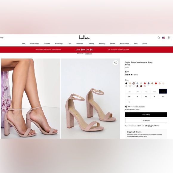 Lulus Taylor Blush Suede Ankle Strap Heels - Picture 7 of 7